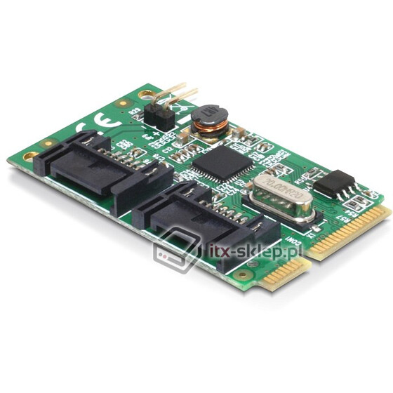 Kontroler SATA III 6Gbps mini PCI-Express full-size 2xSATA Delock 95233