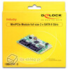 Kontroler SATA III 6Gbps mini PCI-Express full-size 2xSATA Delock 95233