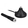 Antena SMA męska LTE 2 - 3 dBi 11 cm nieruchoma dookólna z podstawą magnetyczną i przewodem RG-174 A/U 3 m czarna zewnętrzna Del