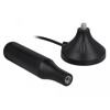 Antena SMA męska LTE 3 - 5 dBi 12,4 cm nieruchoma dookólna z podstawą magnetyczną i przewodem RG-174 A/U 3 m czarna zewnętrzna D