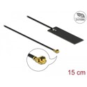 Antena WLAN 802.11 ac/ax/a/h/b/g/n męskie złącze I-PEX MHF I 2 - 4 dBi płytka drukowana PCB 15 cm wewnętrzna samoprzylepna Deloc