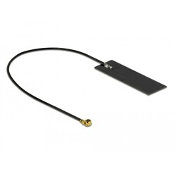 Antena WLAN 802.11 ac/ax/a/h/b/g/n męskie złącze I-PEX MHF I 2 - 4 dBi płytka drukowana PCB 15 cm wewnętrzna samoprzylepna Deloc