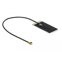 Antena WLAN 802.11 ac/ax/a/h/b/g/n męskie złącze I-PEX MHF I 2,7 - 3,0 dBi płytka drukowana FPC 1.13 15 cm wewnętrzna samoprzyle