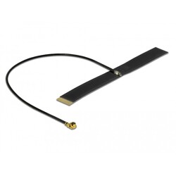 Antena LPWAN męskie złącze I-PEX MHF I -0,38 dBi płytka drukowana FPC 1.13 15 cm wewnętrzna samoprzylepna Delock 12614 Antena LPWAN męskie złącze I-PEX MHF I -0,38 dBi płytka drukowana FPC 1.13 15 cm wewnętrzna samoprzylepna Delock 12614