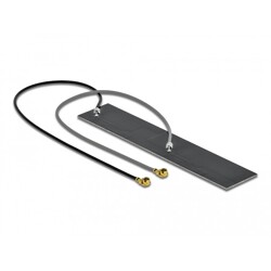 Antena podwójna WLAN 802.11 ac/ax/a/h/b/g/n 2 x męskie złącze I-PEX MHF I 2,2 - 4,0 dBi płytka drukowana PCB 2 x 15 cm wewnętrzn