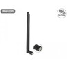 Antena WLAN 802.11 a/ax/a/b/g/n RP-SMA męska 5 dBi 20 cm dowolny kierunek uchylne złącze gumowana powierzchnia czarna Delock 126