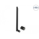Antena 5G 3,4 - 3,8 GHz SMA męska 5 dBi 20 cm wielokierunkowa zamocowanie z możliwością przechyłu z elastycznego materiału Deloc