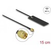 Antena WLAN WiFi 6 802.11 ac/ax/a/h/b/g/n męskie złącze RP-SMA 2 - 4 dBi płytka drukowana PCB 15 cm wewnętrzna samoprzylepna Del