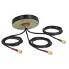 Antena dwupasmowa LTE MIMO WLAN 802.11 ac/ax/a/h/b/g/n 3 x SMA męski RG-174 1 m montaż na śruby polowa czarna Delock 12676