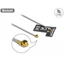 Antena WLAN 802.11 b/g/n męskie złącze I-PEX MHF I 2 dBi płytka drukowana FPC 1.13 10 cm wewnętrzna samoprzylepna Delock 12693
