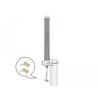 Antena wielopasmowa LTE WLAN 2,4 GHz 1 x SMA męski 1 x RP-SMA męski 2 - 3 dBi 2 x 20 cm RG-178 wielokierunkowa polowa szara Delo