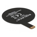 Antena NFC 13,56 MHz SMT FPC koliste wnętrze czarna samoprzylepna Delock 12707