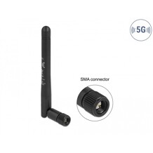 Antena 5G 3,3 - 5,0 GHz SMA męska -1,0 - 4,5 dBi 10,9 cm wielokierunkowa zamocowanie z możliwością przechyłu z elastycznego mate