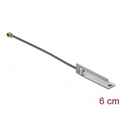 Antena WLAN 802.11 b/g/n męskie złącze I-PEX MHF I 3 dBi płytka drukowana PIFA 805 6 cm wewnętrzna Delock 86136