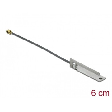 Antena WLAN 802.11 b/g/n męskie złącze I-PEX MHF I 3 dBi płytka drukowana PIFA 805 6 cm wewnętrzna Delock 86136