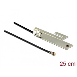 Antena WLAN 802.11 b/g/n MHF 4L wtyk 3 dBi 25 cm PIFA wewnętrzna Delock 86183