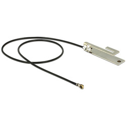 Antena WLAN 802.11 b/g/n MHF 4L wtyk 3 dBi 25 cm PIFA wewnętrzna Delock 86183