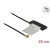 Antena WLAN 802.11 ac/a/h/b/g/n męskie złącze I-PEX MHF I 1,5 - 2,0 dBi 1.13 płytka drukowana CCD 25 cm wewnętrzna Delock 86270