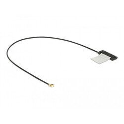 Antena WLAN 802.11 ac/a/h/b/g/n męskie złącze I-PEX MHF I 1,5 - 2,0 dBi 1.13 płytka drukowana CCD 25 cm wewnętrzna Delock 86270