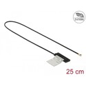 Antena WLAN WiFi 6 Dual Band męskie złącze I-PEX MHF 4L 1 dBi płytka drukowana CCD 25 cm wewnętrzna Delock 86286