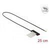 Antena WLAN WiFi 6 Dual Band męskie złącze I-PEX MHF 4L 1 dBi płytka drukowana CCD 25 cm wewnętrzna Delock 86286