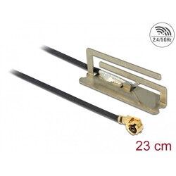 Antena WLAN 802.11 ac/a/h/b/g/n męskie złącze I-PEX MHF I 1,6 dBi płytka drukowana PIFA 23 cm wewnętrzna Delock 86388