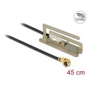Antena WLAN 802.11 ac/a/h/b/g/n męskie złącze I-PEX MHF I 1,6 dBi płytka drukowana PIFA 45 cm wewnętrzna Delock 86389