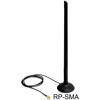 Antena WLAN RP-SMA 802.11 b/g/n 6,5 dBi wszechkierunkowa z podstawą czarna Delock 88410