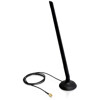 Antena WLAN RP-SMA 802.11 b/g/n 6,5 dBi wszechkierunkowa z podstawą czarna Delock 88410