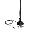 Antena WLAN RP-SMA 802.11 b/g/n 4 dBi wszechkierunkowa na przegubie z podstawą czarna Delock 88413