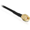 Antena WLAN RP-SMA 802.11 b/g/n 4 dBi wszechkierunkowa na przegubie z podstawą czarna Delock 88413
