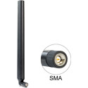 Antena SMA męska LTE dookólna 0,1 - 4,5 dBi ze złączem pochylania czarna Delock 88436