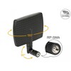 Antena RP-SMA męska WLAN 802.11 ac/a/b/g/n kierunkowa 5 - 7 dBi ze złączem pochylania czarna Delock 88447