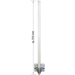 Antena WLAN N wtyk 802.11 b/g/n 8 dBi wszechkierunkowa zewnętrzna biała Delock 88454