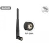 Antena RP-SMA męska WLAN 802.11 ac/a/h/b/g/n wielokierunkowa 3 dBi ze złączem pochylania czarna Delock 88461