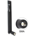 Antena LTE SMA -0,8 - 3,0 dBi wszechkierunkowa z przegubem czarna Delock 88571