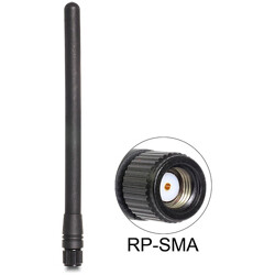 Antena ZigBee ISM 868 MHz RP-SMA 2 dBi stała czarna Delock 88688