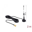 Antena GSM UMTS SMA 3 dBi wszechkierunkowa z podstawą 2 m czarna Delock 88879