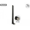 Antena RP-SMA męska WLAN 802.11 ac/a/h/b/g/n dookólna 3 - 5 dBi ze złączem pochylania czarna Delock 88898