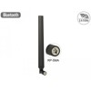 Antena RP-SMA męska WLAN 802.11 ac/a/h/b/g/n wielokierunkowa 4 - 7 dBi ze złączem pochylania czarna Delock 88913