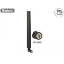 Antena RP-SMA męska WLAN 802.11 ac/a/h/b/g/n wielokierunkowa 4 - 7 dBi ze złączem pochylania czarna Delock 88913