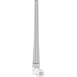 Antena RP-SMA męska WLAN 802.11 ac/a/h/b/g/n wielokierunkowa 4 - 7 dBi ze złączem pochylania czarna Delock 88913
