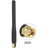 Antena ISM 433 MHz SMA 2,5 dBi wszechkierunkowa elastyczna czarna Delock 88914