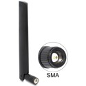 Antena LTE (50 szt.) SMA -0,8 - 3,0 dBi wszechkierunkowa z przegubem czarna bulk Delock 88970
