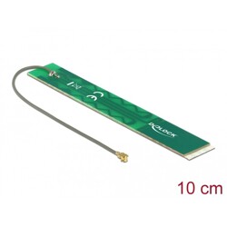 Antena LTE męskie złącze I-PEX MHF I 2 - 3 dBi płytka drukowana PCB 1.13 10 cm wewnętrzna samoprzylepna Delock 88988