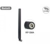 Antena RP-SMA męska WLAN 802.11 ac/a/h/b/g/n wielokierunkowa 5,5 - 9 dBi ze złączem pochylania czarna Delock 88991