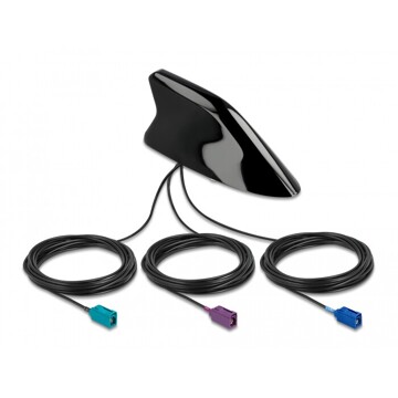 Antena płetwa rekina do LTE + WLAN + GPS wielopasmowa Delock 89014