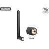 Antena SMA męska WLAN 802.11 ac/a/b/g/n dookólna 2 dBi ze złączem pochylania czarna Delock 89437
