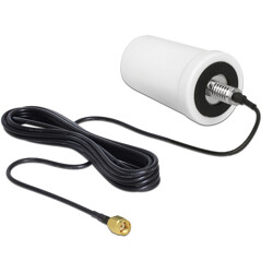 Antena WLAN RP-SMA 802.11 ac/a/h/b/g/n 0 dBi wszechkierunkowa biała zewnętrzna 3 m ULA100 Delock 89449