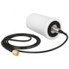 Antena WLAN SMA wtyk 802.11 ac/a/h/b/g/n 1,4 - 3,0 dBi wszechkierunkowa biała zewnętrzna 1 m ULA100 Delock 89486